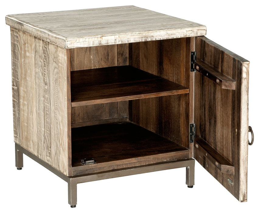 Laddford - Accent Cabinet - Shelf - Whitewash – Accent Cabinets by Signature Design by Ashley® at Furniture Wholesale Plus , Nashville furniture store