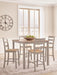 Harperfeld - Dining Room Counter Table Set (Set of 5) - Natural / Gray – 5 Piece Dining Room Sets by Signature Design by Ashley® at Furniture Wholesale Plus , Nashville furniture store