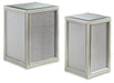 Traleena - Nesting End Tables (Set of 2) - Silver Finish – Nesting Tables by Signature Design by Ashley® at Furniture Wholesale Plus , Nashville furniture store