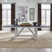 Farmhouse - Trestle Table - Two Tone White / Wood Tone – Dining Tables by Liberty Furniture at Furniture Wholesale Plus , Nashville furniture store