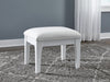 Chalanna - Vanity Stool - White – Vanity Stools by Signature Design by Ashley® at Furniture Wholesale Plus , Nashville furniture store