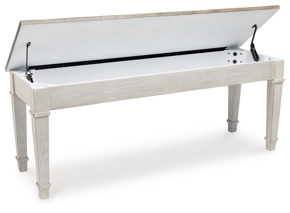 Skempton - Storage Bench - White – Storage Benches by Signature Design by Ashley® at Furniture Wholesale Plus , Nashville furniture store