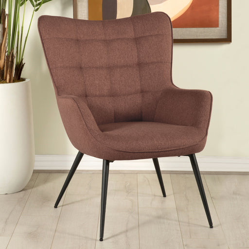 Isla Upholstered Flared Arms Accent Chair with Grid Tufted - Premium Accent Chair from Coaster Z2 Standard - Just $310! Shop now at Furniture Wholesale Plus  We are the best furniture store in Nashville, Hendersonville, Goodlettsville, Madison, Antioch, Mount Juliet, Lebanon, Gallatin, Springfield, Murfreesboro, Franklin, Brentwood