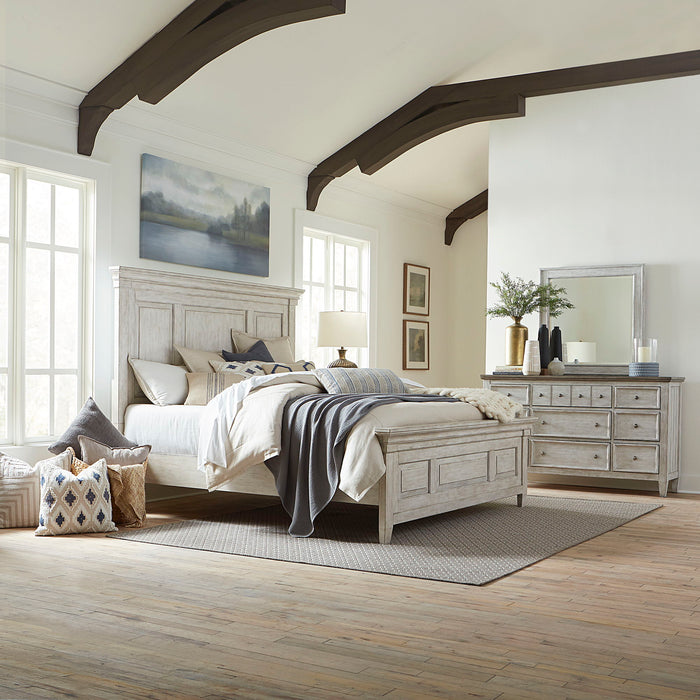 Heartland - Panel Bed, Dresser & Mirror – 3 Piece Bedroom Sets by Liberty Furniture at Furniture Wholesale Plus , Nashville furniture store