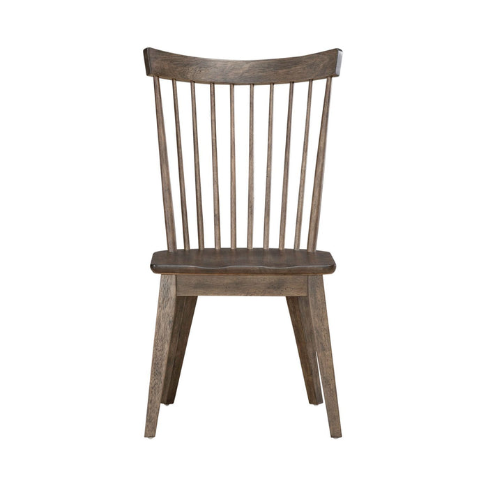 Midland Falls - Spindle Back Side Chair - Rustic Brown – Side Chairs by Liberty Furniture at Furniture Wholesale Plus , Nashville furniture store