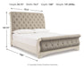 Realyn - Upholstered Sleigh Bed – Upholstered Beds by Signature Design by Ashley® at Furniture Wholesale Plus , Nashville furniture store