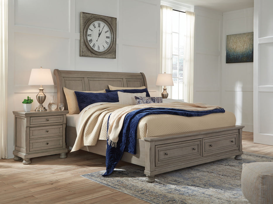 Lettner - Sleigh Bed – Storage Beds by Signature Design by Ashley® at Furniture Wholesale Plus , Nashville furniture store