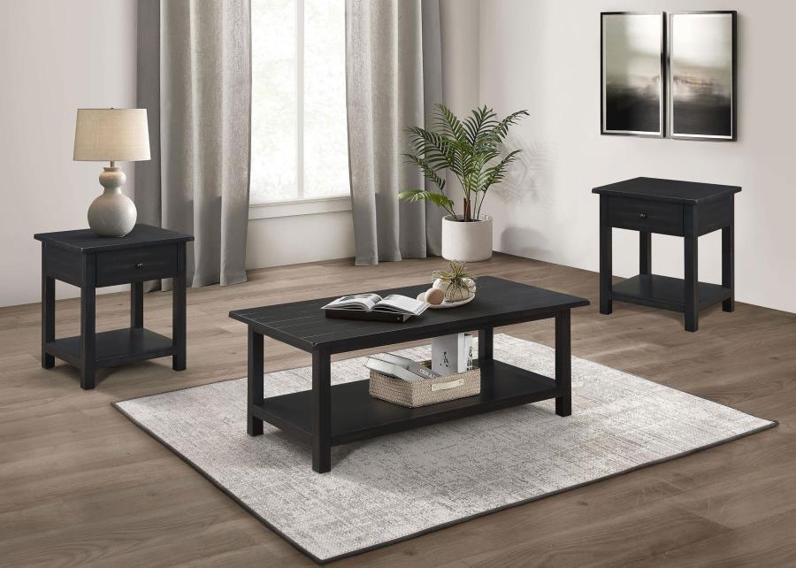 Payne - Coffee And 1-Drawer End Table Set – Table Sets by Coaster Fine Furniture at Furniture Wholesale Plus , Nashville furniture store