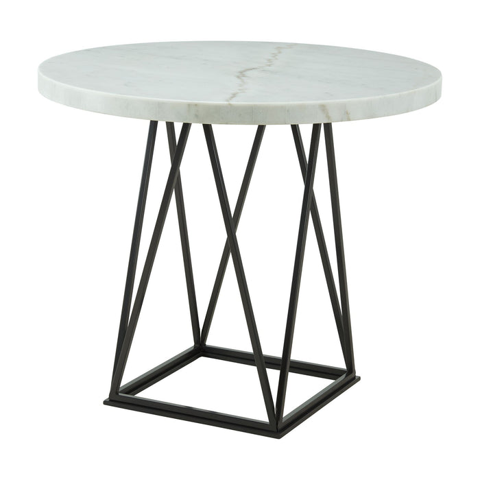 Riko - Round Counter Height Dining Table - White – Counter Tables by Elements International at Furniture Wholesale Plus , Nashville furniture store