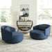 Haley - Upholstered Swivel Cuddler Chair – Swivel Chairs by Liberty Furniture at Furniture Wholesale Plus , Nashville furniture store