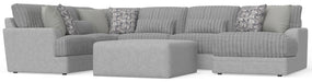 Titan - Sectional With Comfort Coil Seating, Cocktail Ottoman And Accent Pillows Included – 2 Piece Living Room Sets by Jackson at Furniture Wholesale Plus , Nashville furniture store