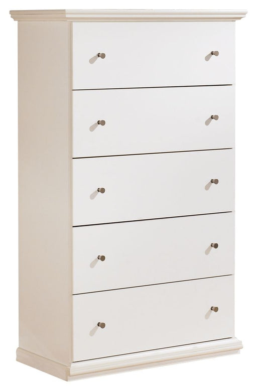 Bostwick Shoals - White - Five Drawer Chest - Premium Accent Chests from Signature Design by Ashley® - Just $318! Shop now at Furniture Wholesale Plus  We are the best furniture store in Nashville, Hendersonville, Goodlettsville, Madison, Antioch, Mount Juliet, Lebanon, Gallatin, Springfield, Murfreesboro, Franklin, Brentwood