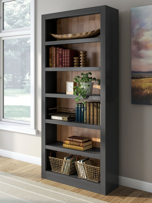 Wildenauer - Bookcase - Brown / Black – Standard Bookcases by Signature Design by Ashley® at Furniture Wholesale Plus , Nashville furniture store