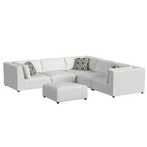 Zandara - 5 Piece Modular Set Sectional With Ottoman - Beige – 2 Piece Outdoor Sets by Elements International at Furniture Wholesale Plus , Nashville furniture store