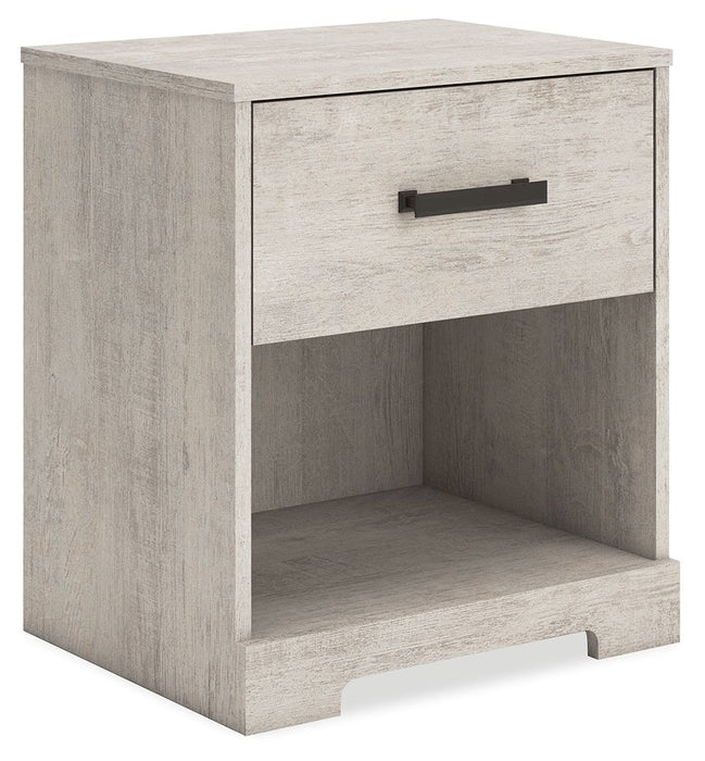 Shawburn - One Drawer Night Stand - Gray – Accent Nightstands by Signature Design by Ashley® at Furniture Wholesale Plus , Nashville furniture store