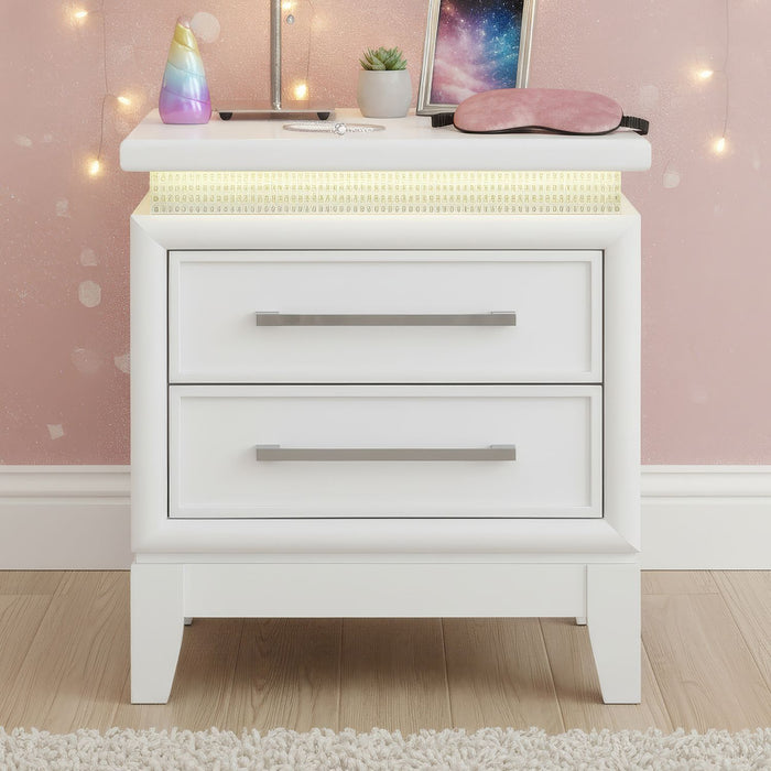 Reflections - Nightstand With Charging Station – Nightstands by Liberty Furniture at Furniture Wholesale Plus , Nashville furniture store