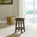 Paradise Valley - Upholstered Console Stool - Saddle Brown – Counter Height (24"-27") by Liberty Furniture at Furniture Wholesale Plus , Nashville furniture store