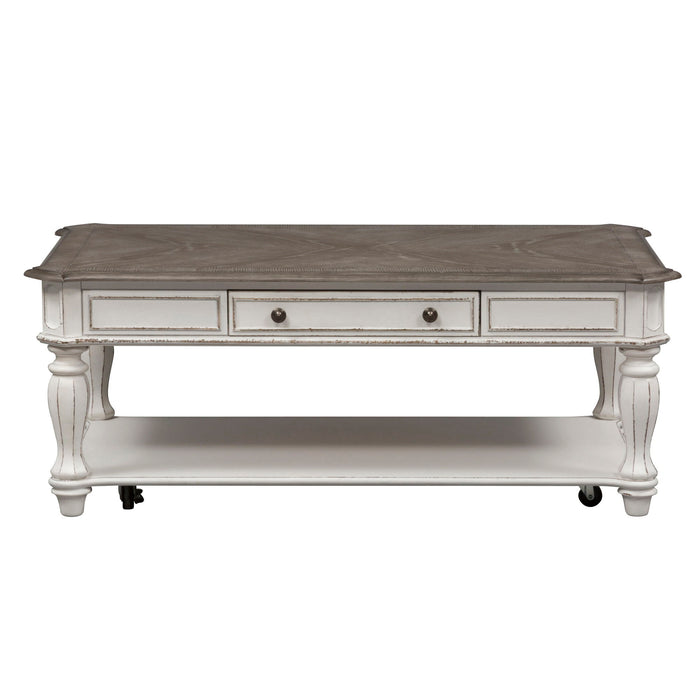 Magnolia Manor - Rectangular Cocktail Table – Cocktail Tables by Liberty Furniture at Furniture Wholesale Plus , Nashville furniture store
