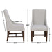 Auburn - Arm Chair (Set of 2) - White – Chair Sets by Steve Silver Furniture at Furniture Wholesale Plus , Nashville furniture store
