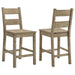 Cardova - Counter Height Dining Chair (Set of 2) - Vineyard Oak – Chair Sets by Coaster Fine Furniture at Furniture Wholesale Plus , Nashville furniture store