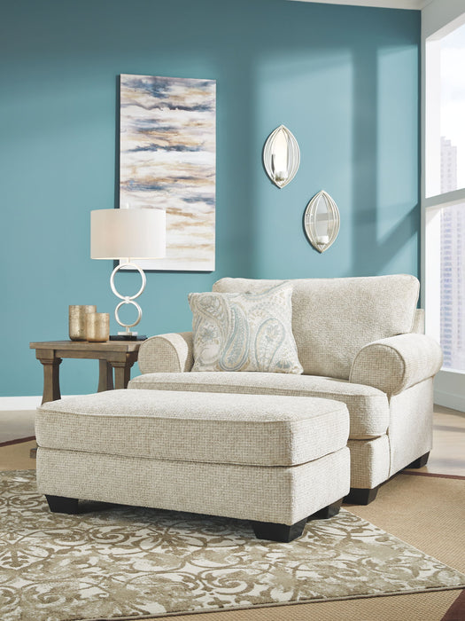 Monaghan - Living Room Set - Premium Stationary Chair & Ottoman from Ashley® - Just $1038! Shop now at Furniture Wholesale Plus  We are the best furniture store in Nashville, Hendersonville, Goodlettsville, Madison, Antioch, Mount Juliet, Lebanon, Gallatin, Springfield, Murfreesboro, Franklin, Brentwood