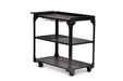 Sherlock - Cart With Casters - Black – Bar Carts by Steve Silver Furniture at Furniture Wholesale Plus , Nashville furniture store