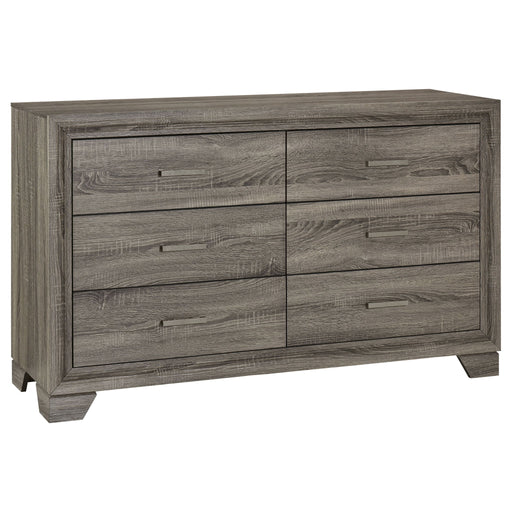 Wright - 6-Drawer Dresser Cabinet – Dressers by Coaster Fine Furniture at Furniture Wholesale Plus , Nashville furniture store