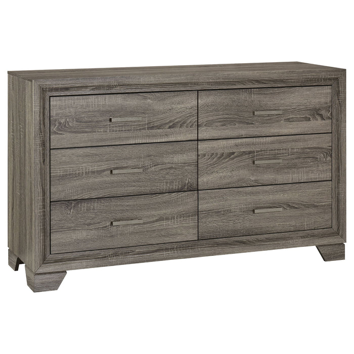 Wright - 6-Drawer Dresser Cabinet – Dressers by Coaster Fine Furniture at Furniture Wholesale Plus , Nashville furniture store