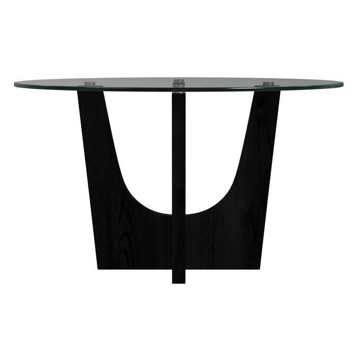 Oregon - Round Table With Glass Top – Counter Tables by Elements International at Furniture Wholesale Plus , Nashville furniture store