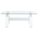 Dyer - 1-Shelf Rectangular Glass Top Table – End Tables by CoasterEveryday at Furniture Wholesale Plus , Nashville furniture store