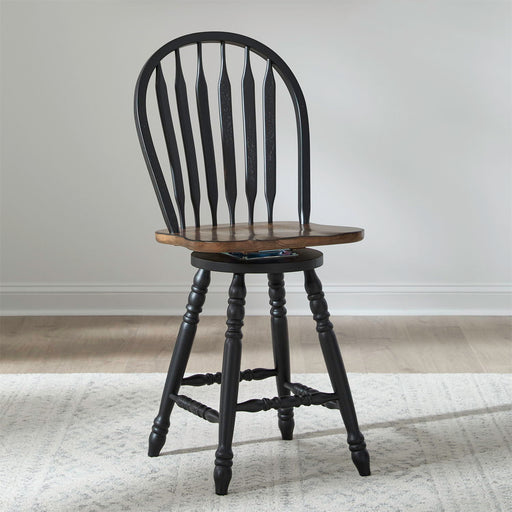 Carolina Crossing - Windsor Swivel Counter Chair – Swivel Chairs by Liberty Furniture at Furniture Wholesale Plus , Nashville furniture store
