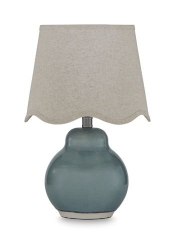 Byronburg - Ceramic Table Lamp - Blue / Beige – Table Lamps by Signature Design by Ashley® at Furniture Wholesale Plus , Nashville furniture store