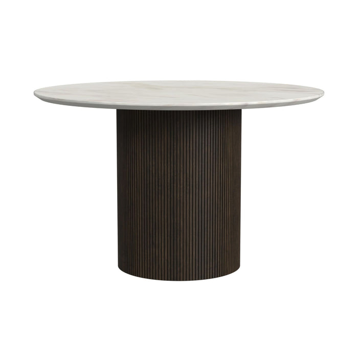 Sylvie - Round Dining Table With Faux Marble Top – Dining Tables by Elements International at Furniture Wholesale Plus , Nashville furniture store