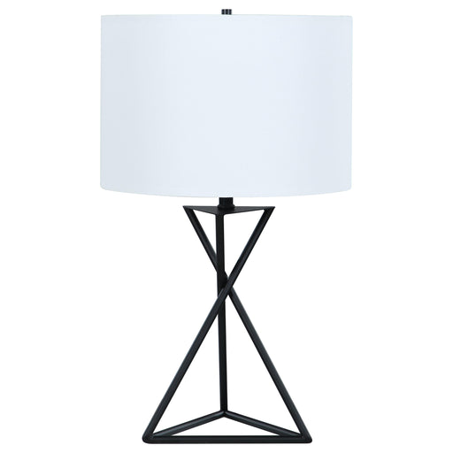 Mirio Drum Table Lamp White and Black - Premium Lamp from Coaster Z2 Standard - Just $118! Shop now at Furniture Wholesale Plus  We are the best furniture store in Nashville, Hendersonville, Goodlettsville, Madison, Antioch, Mount Juliet, Lebanon, Gallatin, Springfield, Murfreesboro, Franklin, Brentwood