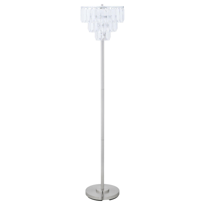 Anya Metal Base Floor Lamp Chrome and Crystal - Premium Lamp from Coaster Z2 Standard - Just $170! Shop now at Furniture Wholesale Plus  We are the best furniture store in Nashville, Hendersonville, Goodlettsville, Madison, Antioch, Mount Juliet, Lebanon, Gallatin, Springfield, Murfreesboro, Franklin, Brentwood