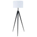 Harrington Tripod Legs Floor Lamp White and Black - Premium Lamp from Coaster Z2 Standard - Just $170! Shop now at Furniture Wholesale Plus  We are the best furniture store in Nashville, Hendersonville, Goodlettsville, Madison, Antioch, Mount Juliet, Lebanon, Gallatin, Springfield, Murfreesboro, Franklin, Brentwood