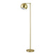 Linnea 1-light Dome Shade Floor Lamp Brass - Premium Lamp from Coaster Z2 Standard - Just $134! Shop now at Furniture Wholesale Plus  We are the best furniture store in Nashville, Hendersonville, Goodlettsville, Madison, Antioch, Mount Juliet, Lebanon, Gallatin, Springfield, Murfreesboro, Franklin, Brentwood