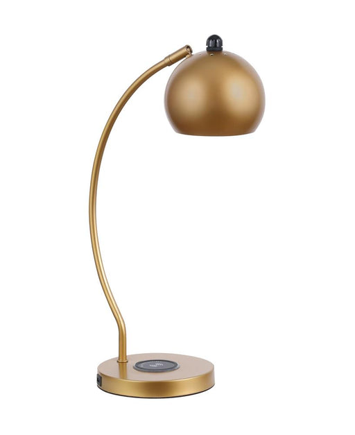 Andreas Dome Shade Table Lamp Gold - Premium Lamp from Coaster Z2 Standard - Just $126! Shop now at Furniture Wholesale Plus  We are the best furniture store in Nashville, Hendersonville, Goodlettsville, Madison, Antioch, Mount Juliet, Lebanon, Gallatin, Springfield, Murfreesboro, Franklin, Brentwood