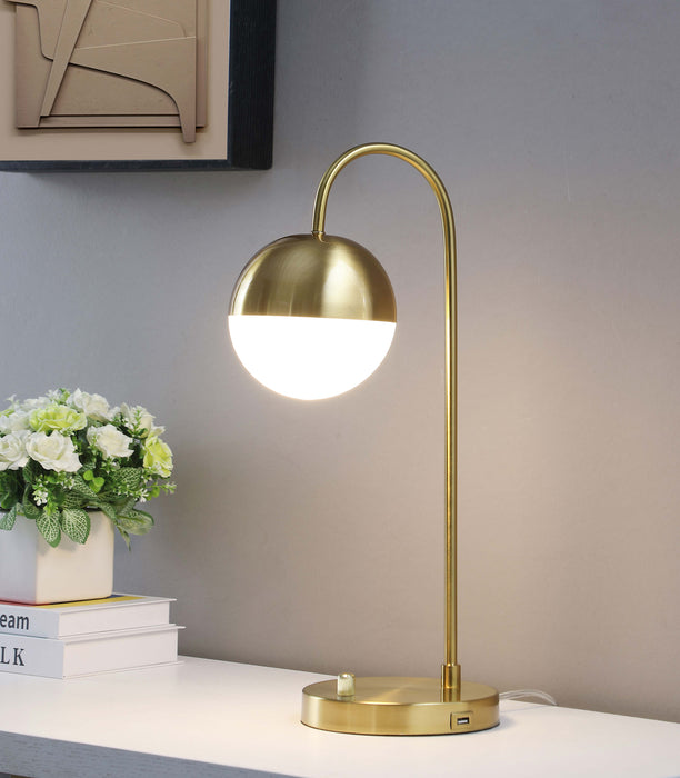 Merrick Round Arched Table Lamp Gold - Premium Lamp from Coaster Z2 Standard - Just $114! Shop now at Furniture Wholesale Plus  We are the best furniture store in Nashville, Hendersonville, Goodlettsville, Madison, Antioch, Mount Juliet, Lebanon, Gallatin, Springfield, Murfreesboro, Franklin, Brentwood