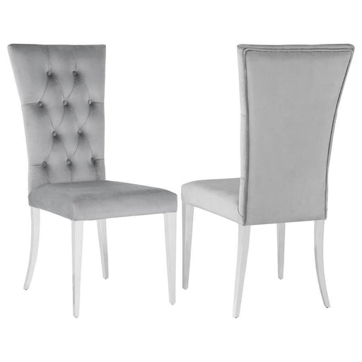 Kerwin - Velvet Upholstered Dining Side Chair (Set of 2) - Premium Chair Sets from CoasterElevations - Just $519! Shop now at Furniture Wholesale Plus  We are the best furniture store in Nashville, Hendersonville, Goodlettsville, Madison, Antioch, Mount Juliet, Lebanon, Gallatin, Springfield, Murfreesboro, Franklin, Brentwood