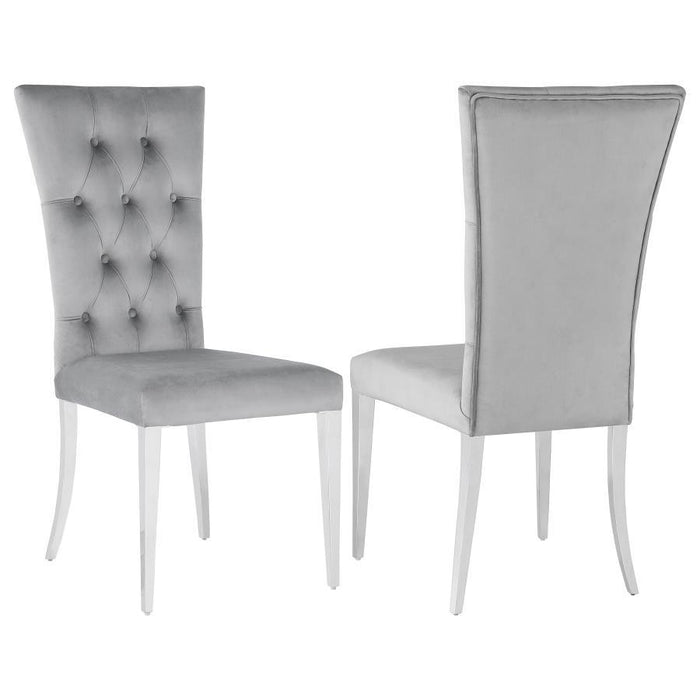 Kerwin - Velvet Upholstered Dining Side Chair (Set of 2) - Premium Chair Sets from CoasterElevations - Just $519! Shop now at Furniture Wholesale Plus  We are the best furniture store in Nashville, Hendersonville, Goodlettsville, Madison, Antioch, Mount Juliet, Lebanon, Gallatin, Springfield, Murfreesboro, Franklin, Brentwood