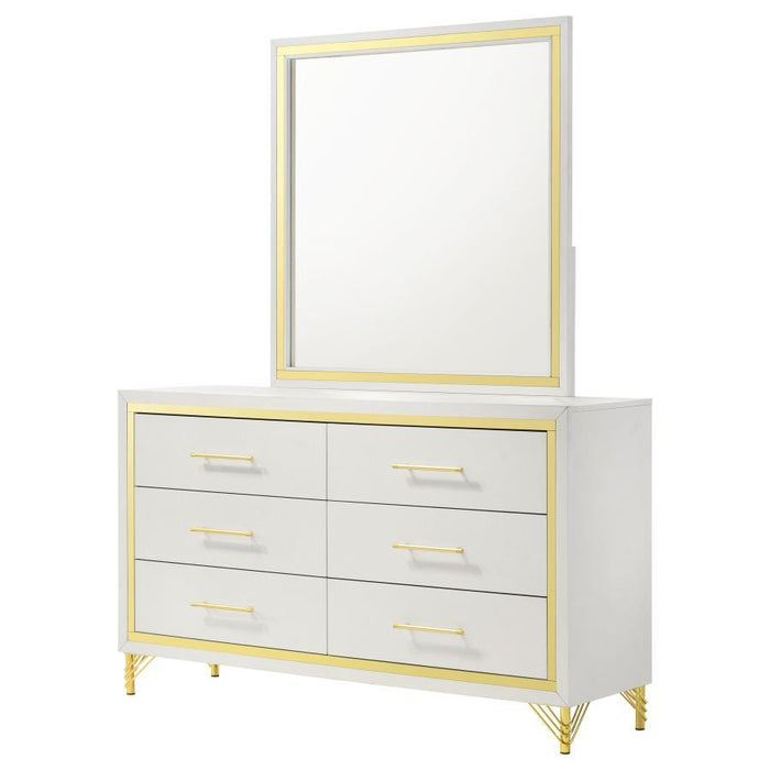 Lucia - 6-Drawer Dresser – Dressers by Coaster Fine Furniture at Furniture Wholesale Plus , Nashville furniture store