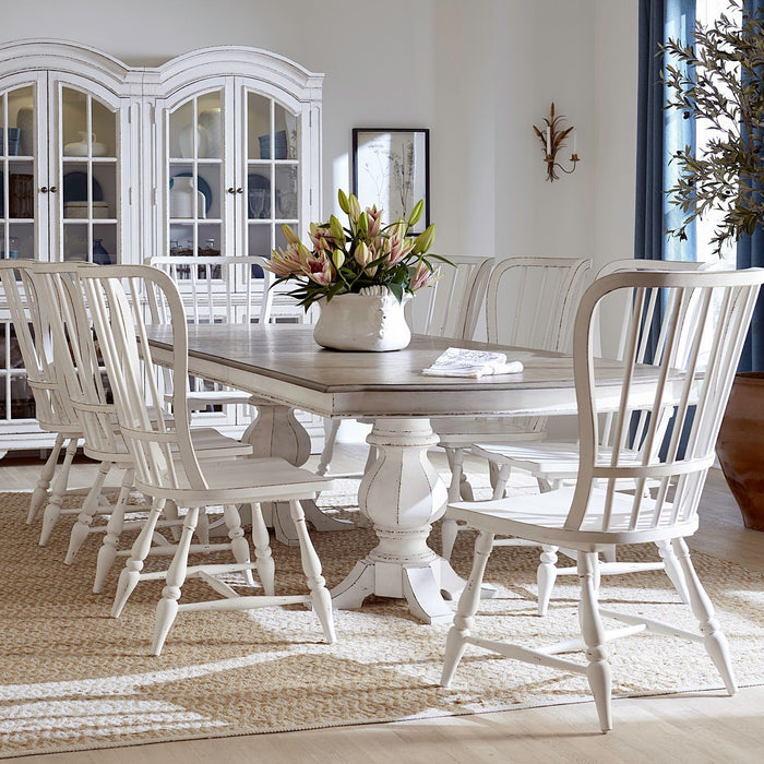 Magnolia Manor - Double Pedestal Table Set – 5 Piece Dining Room Sets by Liberty Furniture at Furniture Wholesale Plus , Nashville furniture store