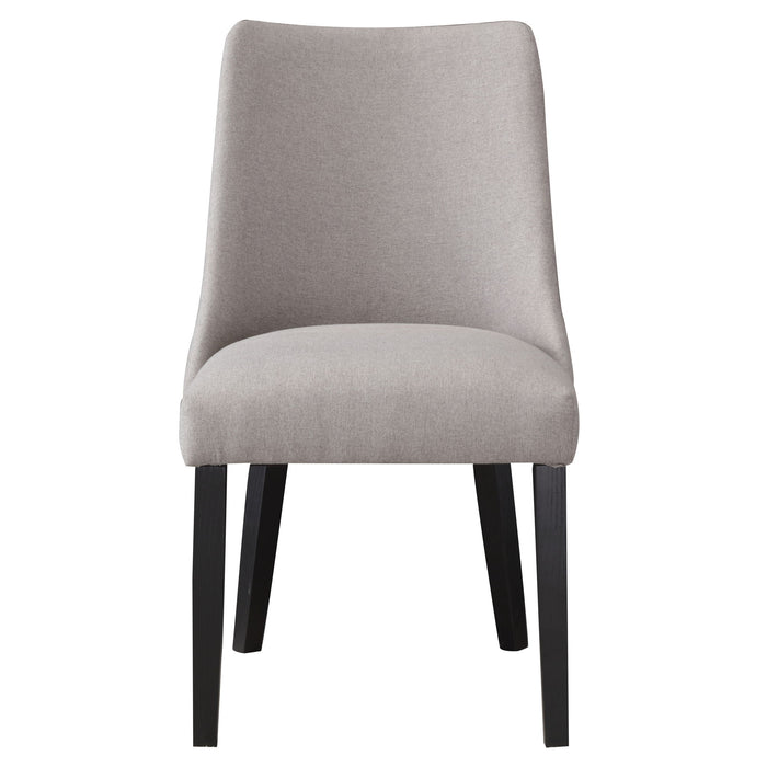 Xena - Upholstered Side Chair (Set of 2) - Gray – Chair Sets by Steve Silver Furniture at Furniture Wholesale Plus , Nashville furniture store