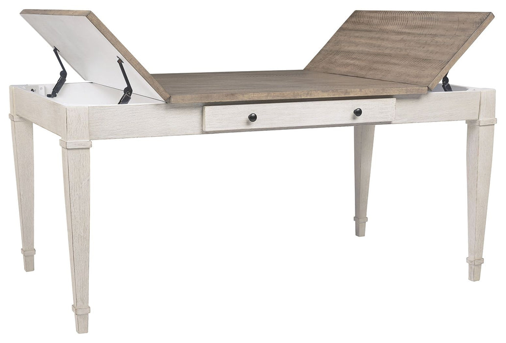 Skempton - RECT DRM Table w/Storage - White – Dining Tables by Signature Design by Ashley® at Furniture Wholesale Plus , Nashville furniture store