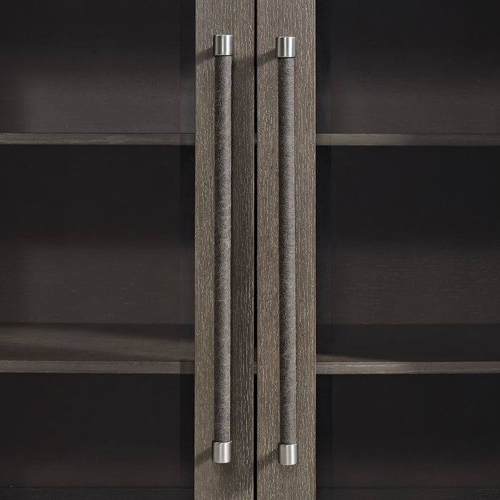 Hollywood Park - Curio - Dark Gray – Curio Cabinets by Elements International at Furniture Wholesale Plus , Nashville furniture store