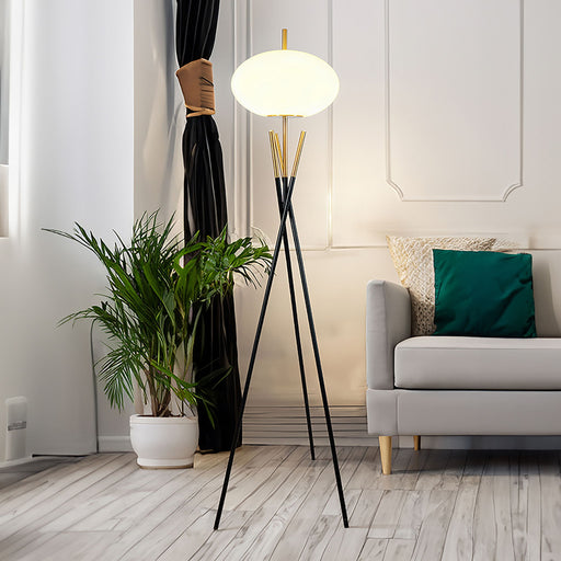 Floor Lamp - Black / Gold - Premium Floor Lamps from Crown Mark - Just $129! Shop now at Furniture Wholesale Plus  We are the best furniture store in Nashville, Hendersonville, Goodlettsville, Madison, Antioch, Mount Juliet, Lebanon, Gallatin, Springfield, Murfreesboro, Franklin, Brentwood