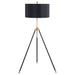 Zabka Tripod Floor Lamp Black and Gold - Premium Lamp from Coaster Z2 Standard - Just $186! Shop now at Furniture Wholesale Plus  We are the best furniture store in Nashville, Hendersonville, Goodlettsville, Madison, Antioch, Mount Juliet, Lebanon, Gallatin, Springfield, Murfreesboro, Franklin, Brentwood