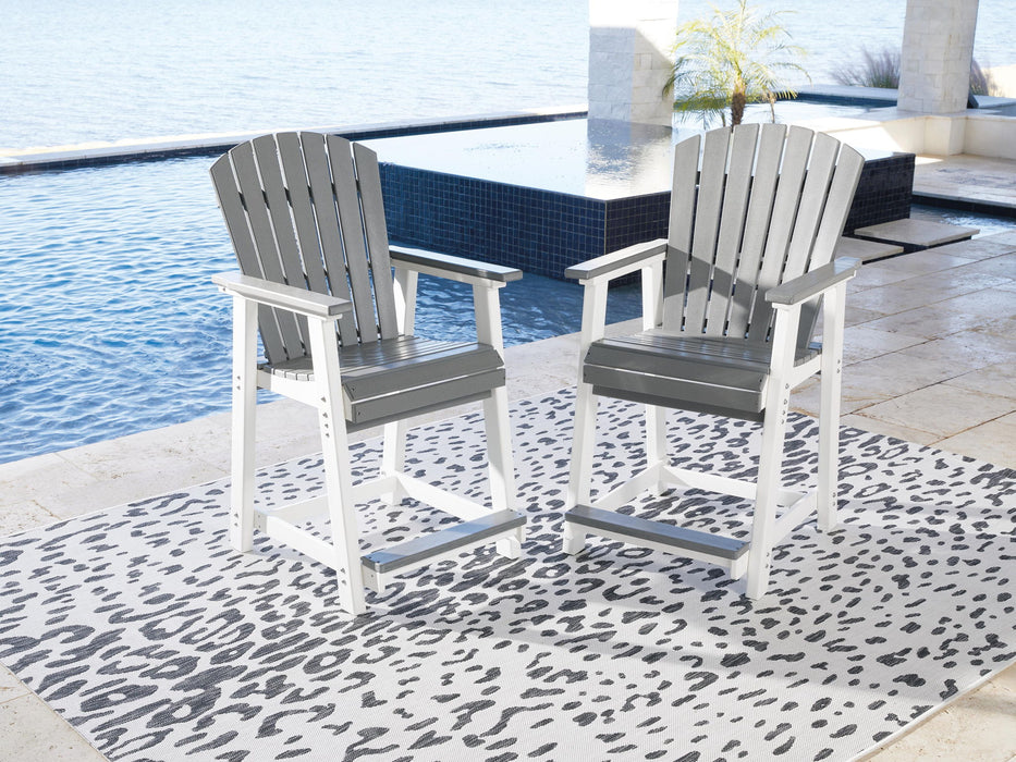 Transville - Barstool (Set of 2) - Gray / White – Stool Sets by Signature Design by Ashley® at Furniture Wholesale Plus , Nashville furniture store