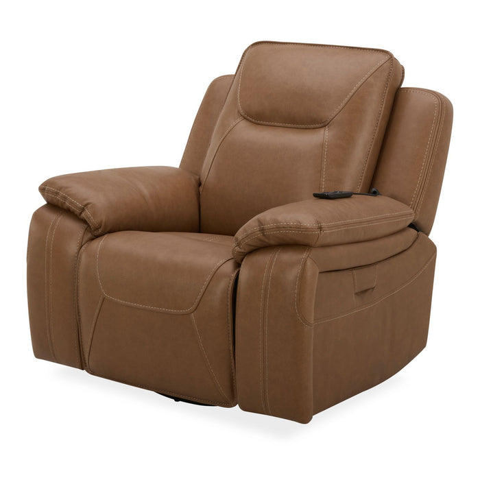 Callihan - Swivel Glider Recliner P3 - York Butternut – Swivel Glider Chairs by Liberty Furniture at Furniture Wholesale Plus , Nashville furniture store